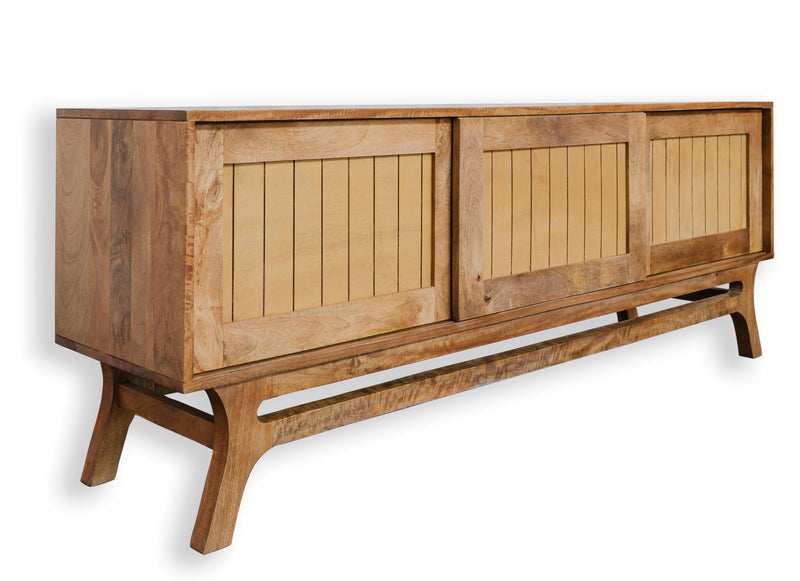 Granada Sliding door Wood Media Credenza