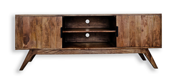 Hans Mid Century Modern TV Console Walnut brown
