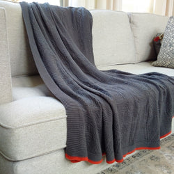 Morocco Dark Grey Throw