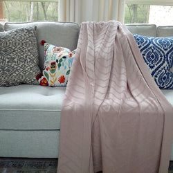 Laura Blush Throw