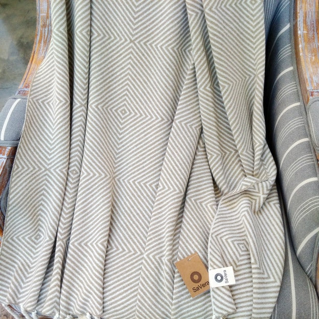 Studio Natural Super Soft 100% superior cotton Knit Throw 70"