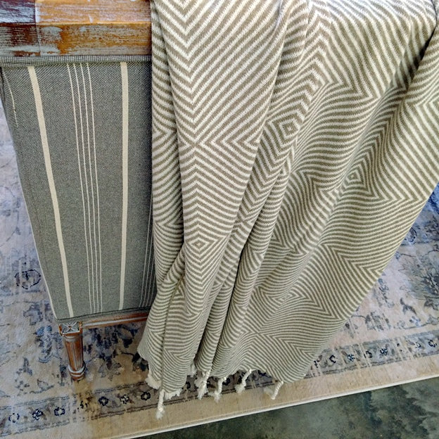 Studio Natural Super Soft 100% superior cotton Knit Throw 70"