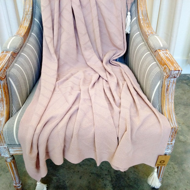 Laura Blush Throw