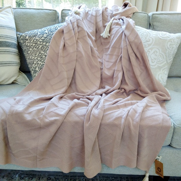 Laura Blush Throw